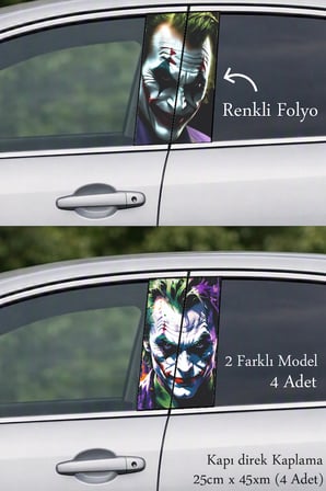 Racing Tasarım Kapı Direk Folyo Sticker Etiket