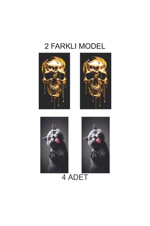 Modern Araç Tasarımı Kapı Direk Folyo Sticker Etiket