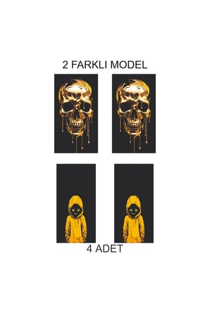 Çarpıcı Tasarım Kapı Direk Folyo Sticker Etiket