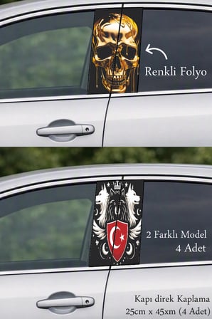 Kusursuz Detay Kapı Direk Folyo Sticker Etiket