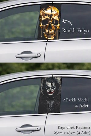 Urban Stil Kapı Direk Folyo Sticker Etiket