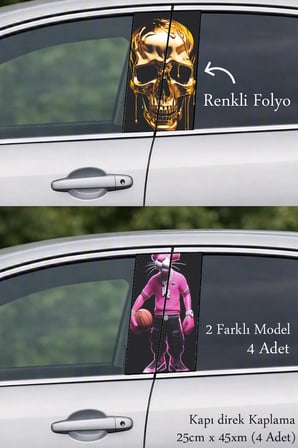 Performance Stil Kapı Direk Folyo Sticker Etiket
