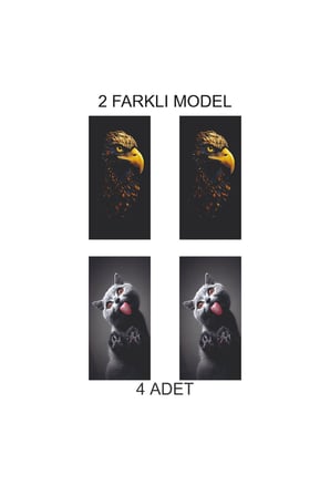 Custom Tasarım Kapı Direk Folyo Sticker Etiket