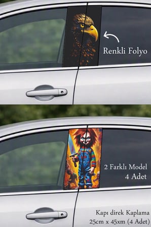 Oto Styling Kapı Direk Folyo Sticker Etiket