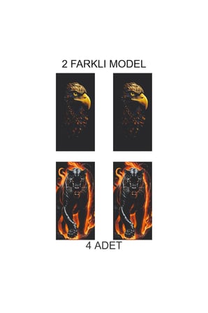 Çarpıcı Stil Kapı Direk Folyo Sticker Etiket