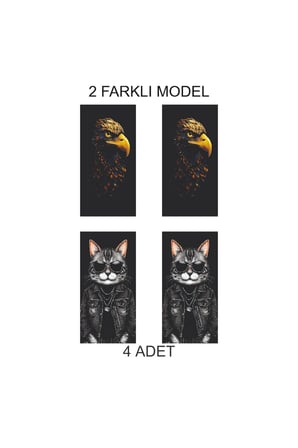 Klasik Karbon Kapı Direk Folyo Sticker Etiket