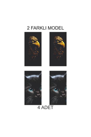 Grafik Desen Kapı Direk Folyo Sticker Etiket