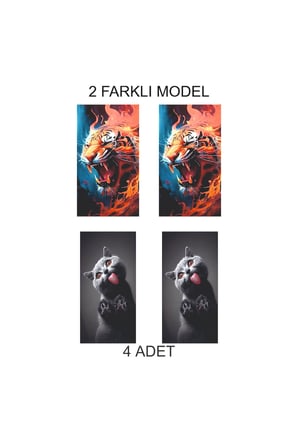 Özel Grafik Kapı Direk Folyo Sticker Etiket