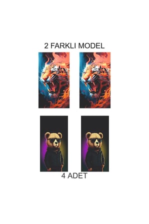 Modern ve Zarif Kapı Direk Folyo Sticker Etiket