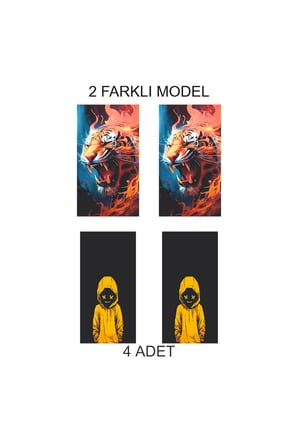 Dikkat Çekici Kapı Direk Folyo Sticker Etiket