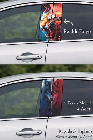 Modern Dokunuş Kapı Direk Folyo Sticker Etiket