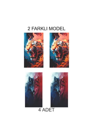 Modern Dokunuş Kapı Direk Folyo Sticker Etiket