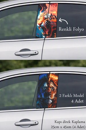 Farklı Dokunuş Kapı Direk Folyo Sticker Etiket