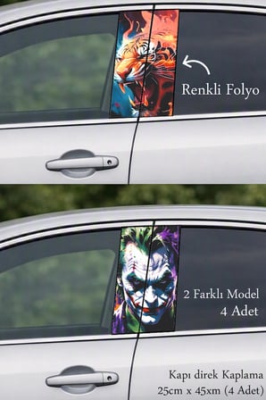 Özgün Stil Kapı Direk Folyo Sticker Etiket