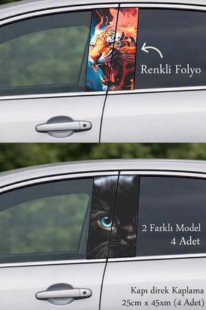Modern Stil Kapı Direk Folyo Sticker Etiket
