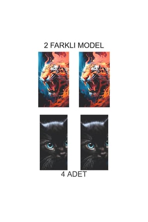 Modern Stil Kapı Direk Folyo Sticker Etiket