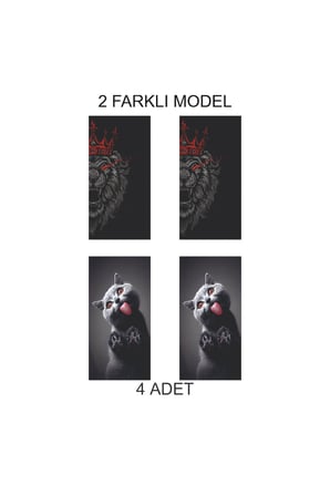 Şık Stil Kapı Direk Folyo Sticker Etiket