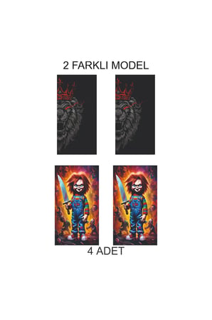 Özel Stil Tasarım Kapı Direk Folyo Sticker Etiket