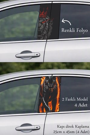 Aracınıza Farklı Dokunuş Kapı Direk Folyo Sticker Etiket
