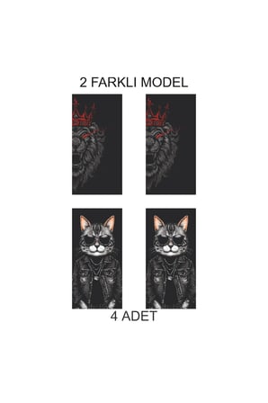 Aracınız İçin Modern Kapı Direk Folyo Sticker Etiket