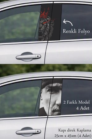 Aracınız İçin Özgün Kapı Direk Folyo Sticker Etiket