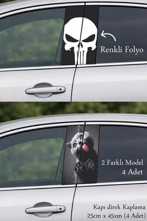Görünümünü Yenileyen Kapı Direk Folyo Sticker Etiket