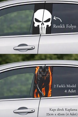 Aracınıza Şıklık Katan Kapı Direk Folyo Sticker Etiket