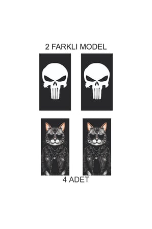 Kendine Özgü Kapı Direk Folyo Sticker Etiket