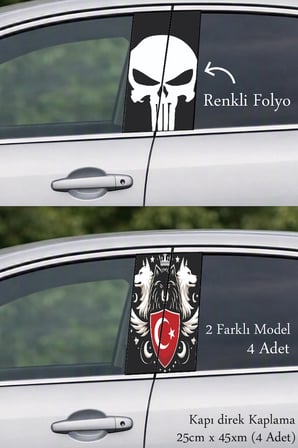 Kaliteli Görünüm Kapı Direk Folyo Sticker Etiket