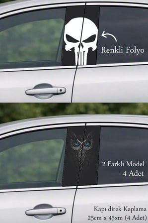 Özel Detay Kapı Direk Folyo Sticker Etiket