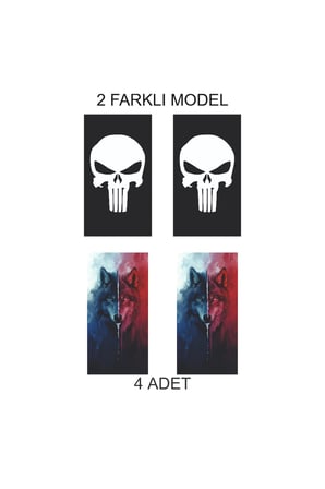 Modern Detay Kapı Direk Folyo Sticker Etiket