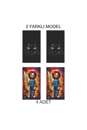 Klasik Tasarım Kapı Direk Folyo Sticker Etiket