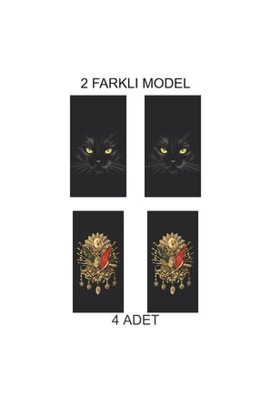 Zarif Görünüm Kapı Direk Folyo Sticker Etiket