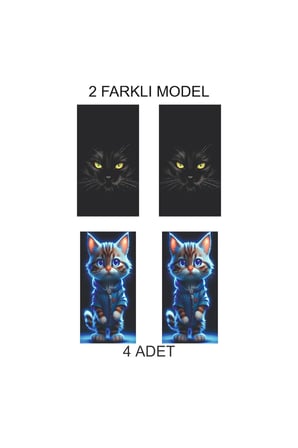 Yeni Görünüm Kapı Direk Folyo Sticker Etiket