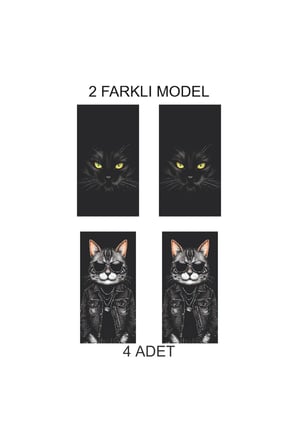 Özgün Görsel Kapı Direk Folyo Sticker Etiket
