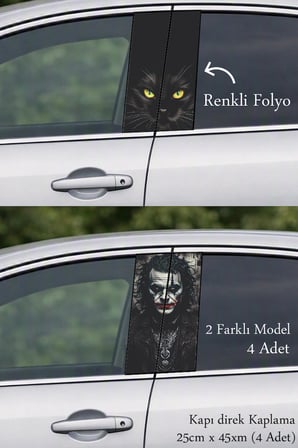 Özgün Tasarım Dokunuşu Kapı Direk Folyo Sticker Etiket