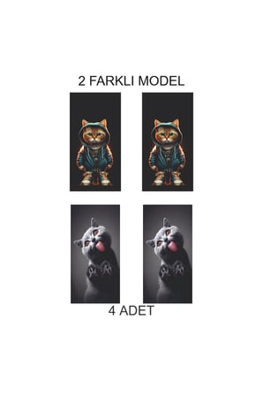 Benzersiz Tasarım Kapı Direk Folyo Sticker Etiket
