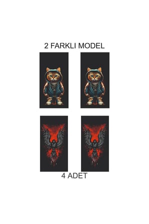Eşsiz Görünüm Kapı Direk Folyo Sticker Etiket