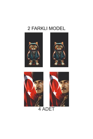 İkonik Stil Kapı Direk Folyo Sticker Etiket