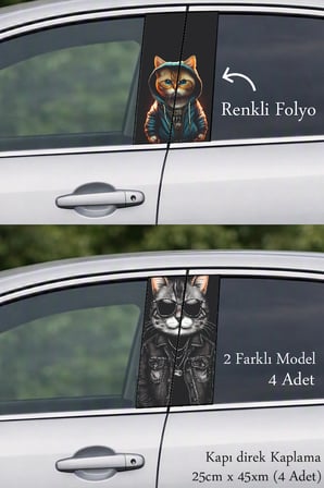 Fark Yaratan Tasarım Kapı Direk Folyo Sticker Etiket