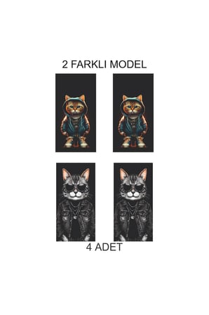 Fark Yaratan Tasarım Kapı Direk Folyo Sticker Etiket
