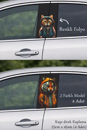 Kendine Özgü Görünüm Kapı Direk Folyo Sticker Etiket