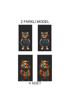 Kendine Özgü Görünüm Kapı Direk Folyo Sticker Etiket