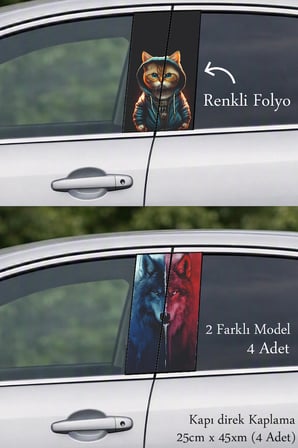 Güçlü Karakter Kapı Direk Folyo Sticker Etiket