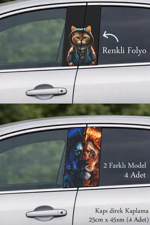 Kişisel Dokunuş Kapı Direk Folyo Sticker Etiket