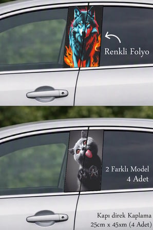 Özel Seçim Kapı Direk Folyo Sticker Etiket