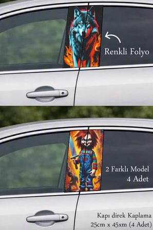 Farklı Bir Stil Kapı Direk Folyo Sticker Etiket