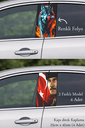 Yeni Bir Görünüm Kapı Direk Folyo Sticker Etiket
