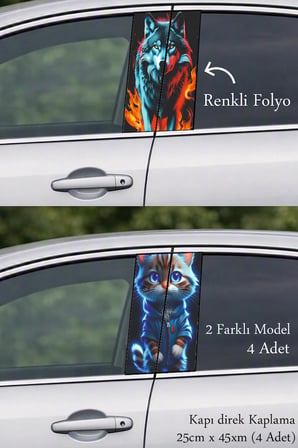 Şıklığı Yansıtan Kapı Direk Folyo Sticker Etiket