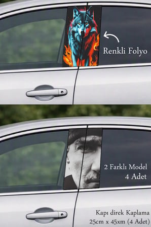 Farklılığı Yansıtan Kapı Direk Folyo Sticker Etiket